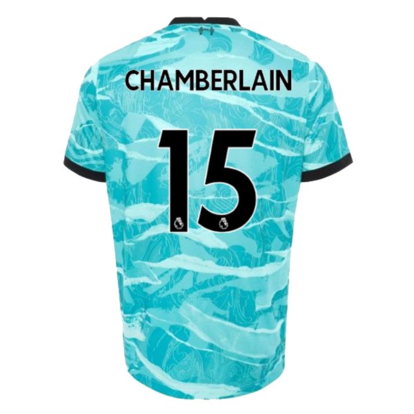 Trikot Liverpool NO.15 Chamberlain Auswarts 2020-21 Blau Fussballtrikots Günstig